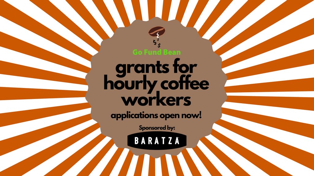 Our applications for grants are open now! 
⁠
Eligibility details and application here: l8r.it/DkPJ 
⁠
Huge thank you to <a href="/baratza/">Baratza</a> for sponsoring this round of grants!