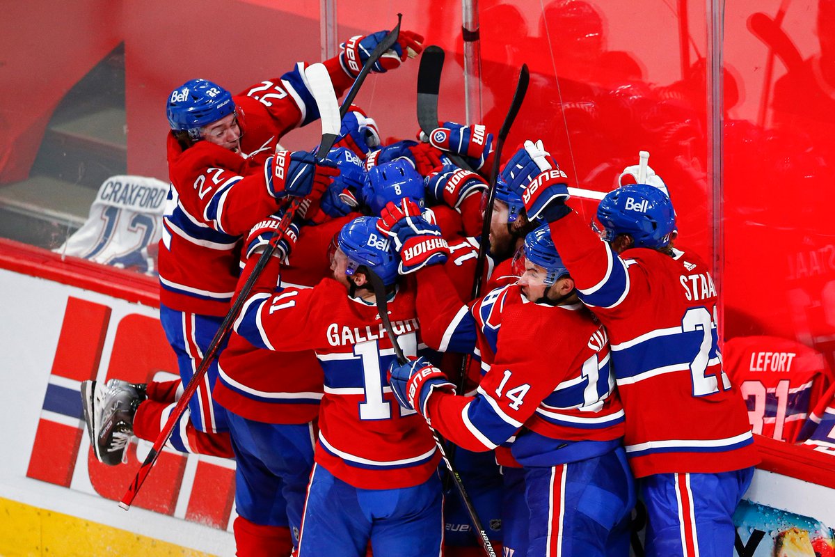NHL's tweet photo. What a night in Montreal! 🔴🔵 #StanleyCup https://t.co/JQAHzLdMza