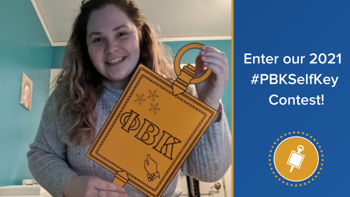 PhiBetaKappa's tweet photo. Show off your #2021PBK pride in our #PBKSelfKey contest! Post a photo with your new cords, key, or stole for a chance to win a special Phi Beta Kappa prize bag. 📸 Learn more at https://t.co/7XjhSwVdkG and submit your photo before next Wednesday, June 30, 2021. https://t.co/PbuLubwTy3