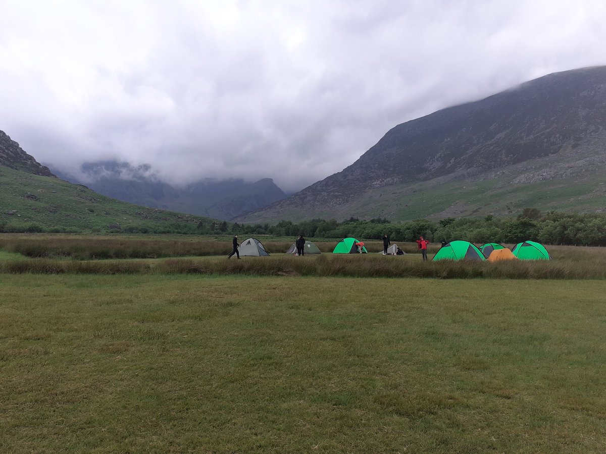 WyedeanD's tweet photo. Gold practice in Snowdonia camp 1.  Pleasant evening until the weather came in just before dark.  The tents got a great test, with the new school set passing with flying colours. #tenttest #dofe https://t.co/KCTa0E4Vqp