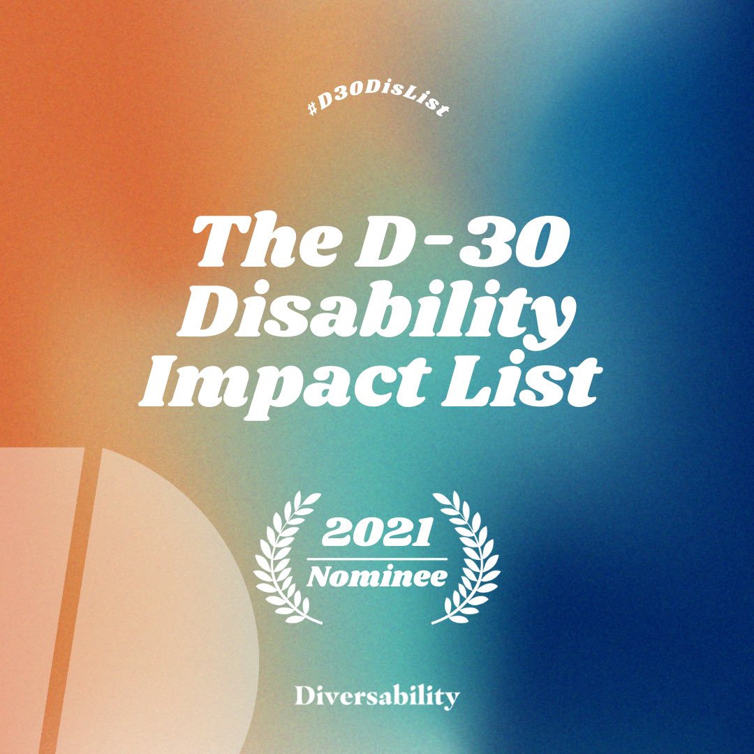 What in the world?! I’m nominated! This is such a beautiful surprise! As I sit in the Social Services offices awaiting decisions on disability benefits I need, this comes at the perfect time. @Diversability #d30dislist
