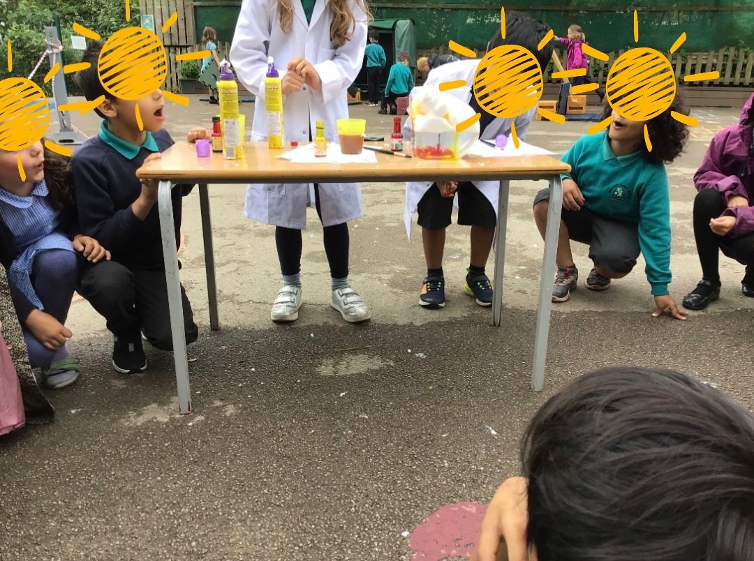 Another great science lunchtime club. The ambassadors presented 'Rain in a cloud in jar' experiment. They did a fantastic job. I couldn't be prouder of them. <a href="/DobcroftInf/">Dobcroft Infants</a>