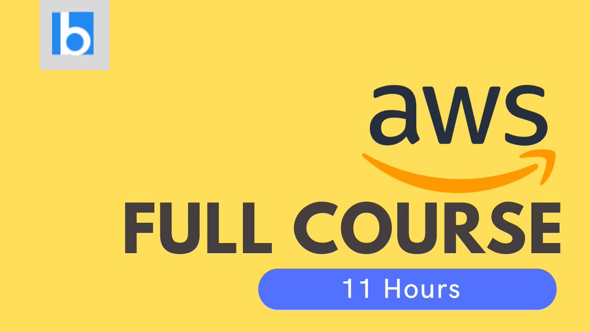 besanttech's tweet image. Learn AWS Full Course In 11 Hours | AWS Tutorial For Beginners
This AWS Video Tutorial For Beginners helps you to understand all the concepts of AWS which include video lessons.
Learn Now: youtube.com/watch?v=E7qV8S…
#AWSFullCourse #LearnAWS #AWSTrainingForBeginners