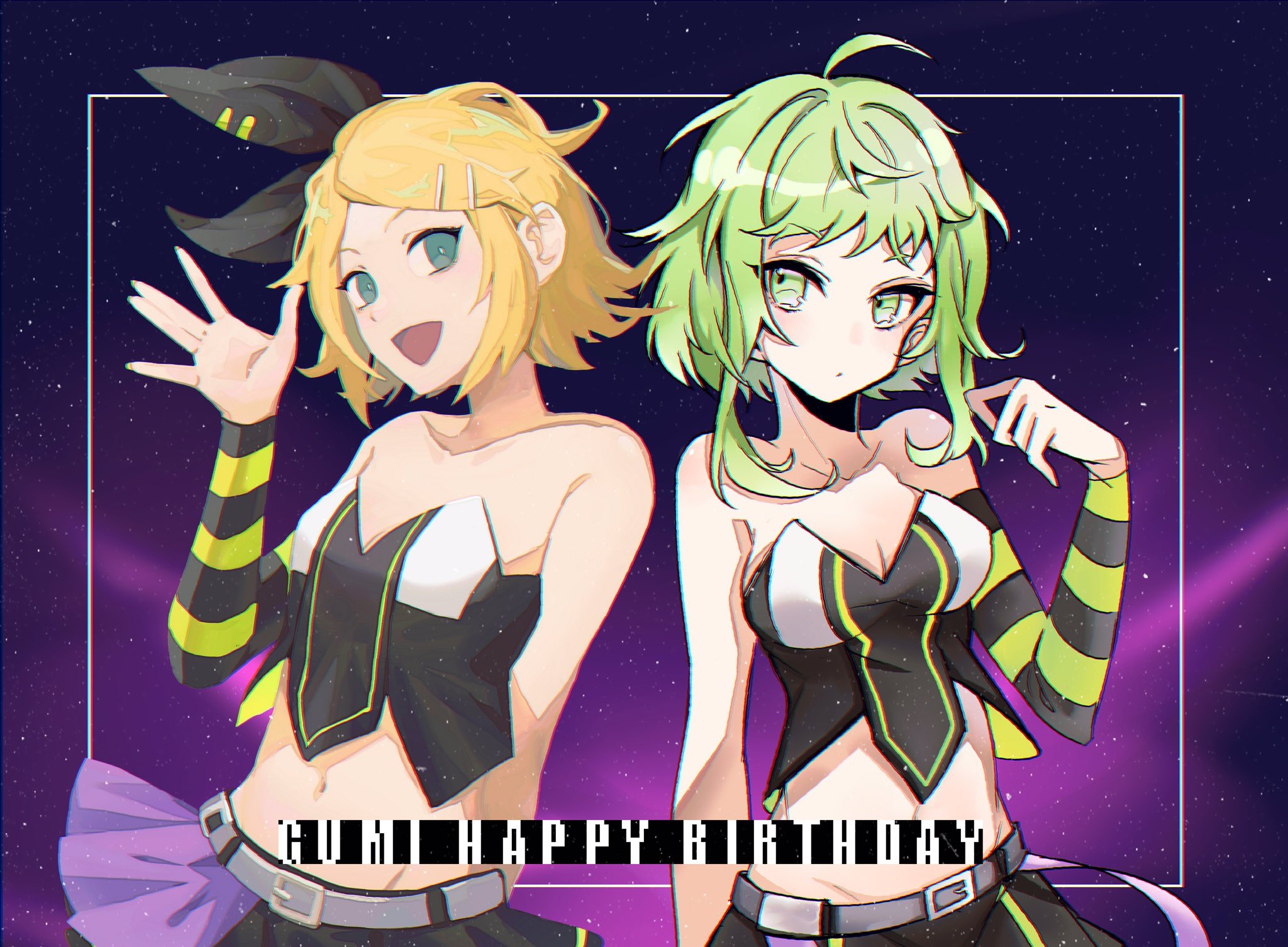 鈴虫 Gumi生誕祭21 君じゃなきゃヤダなんて ワガママももっと言わせて Giwapants と一緒にluvoratorrrrry を描きました Gumiさんお誕生日おめでとう T Co Dy0wvzbkqu Twitter
