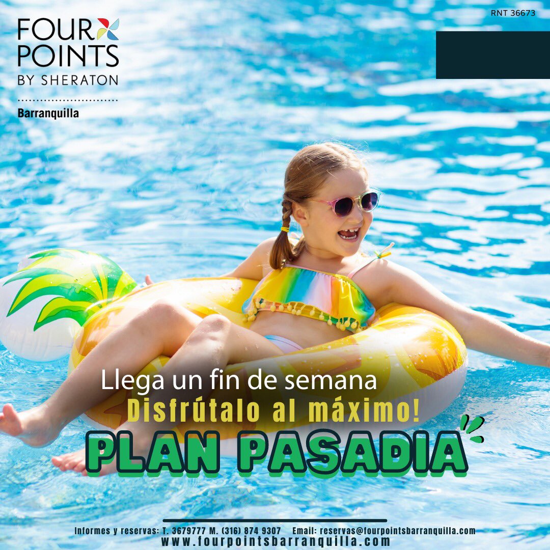 fourpointsbaq's tweet photo. ¡Los fines de semana se disfrutan con nosotros! ☀️🏖️ Pregunta por nuestros planes de fin de semana y disfruta buenos momentos.

Reservas:
Tel: (5) 3679777 - WhatsApp: +57 3168749307

𝗥𝗡𝗧 𝟯𝟲𝟲𝟳𝟯

#fourpoints #fourpointsbarranquilla #fourpointsbysheraton #piscina #Pool https://t.co/ai7v0q8bnA