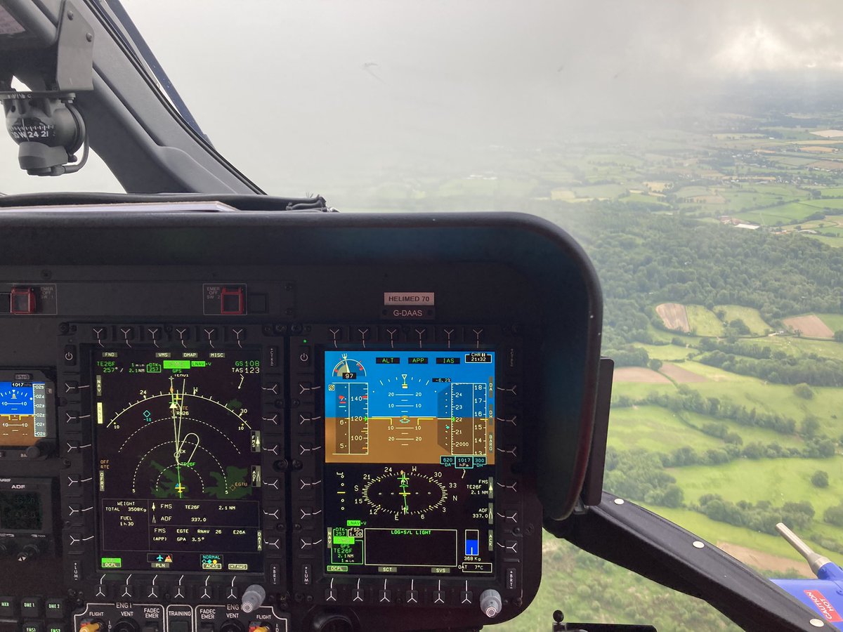DevonHeliPilot's tweet image. Goodbye #LPV minima! Due to ongoing #BrexitShambles the UK is no longer part of the #EGNOS 🛰 system. Practically for us this means less accurate approaches and increased minima..on this approach nearly 300’. #brexit, the gift that keeps on giving!! #hems #h145 #helionix #RNP