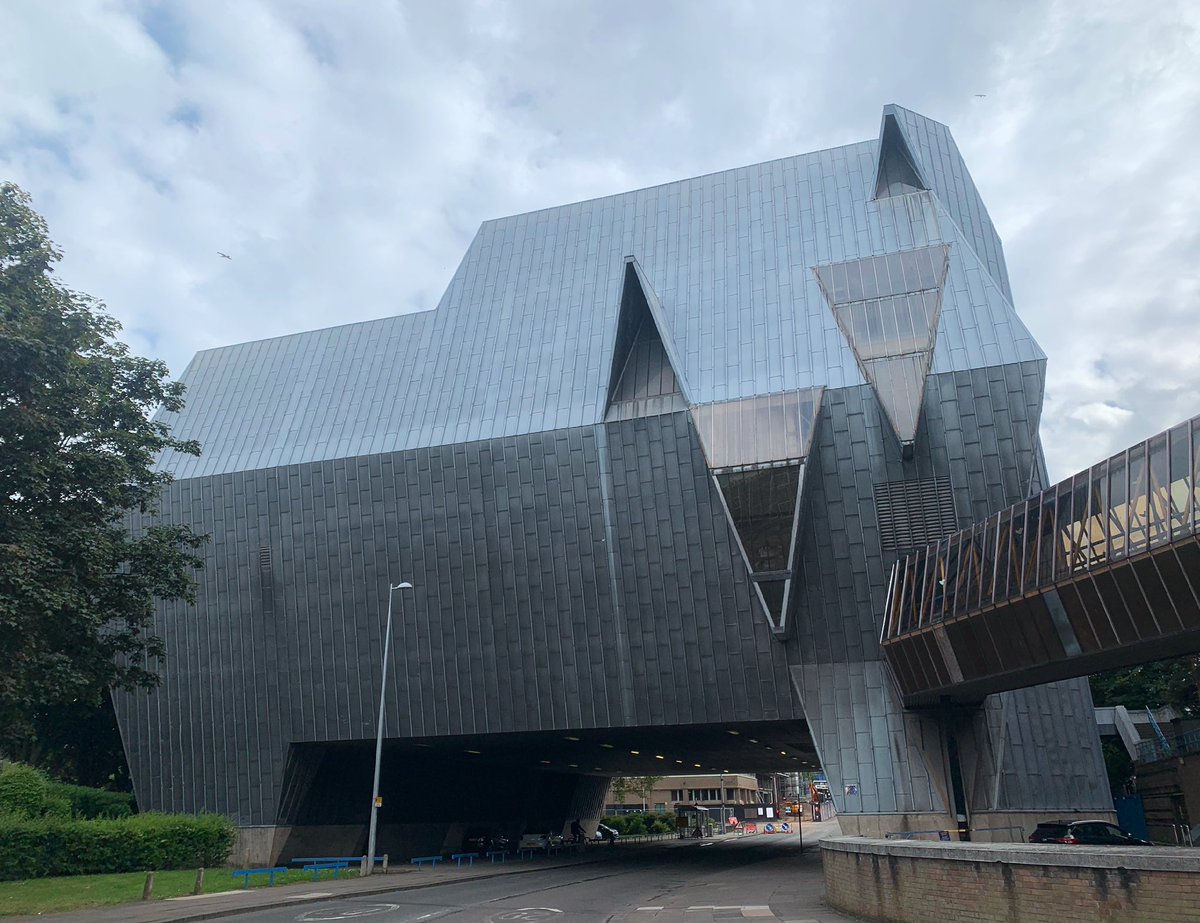 OSaumarezSmith's tweet photo. Back to Coventry to be greeted by hideous new leisure centre, which was built instead of refurbishing the wonderfully gawky Elephant, which is left to rot (1977). Meanwhile the City of Culture shop cashes in with brutalist colouring books &amp; elephant badges. Its not good enough. https://t.co/pFRwtH4ZQq