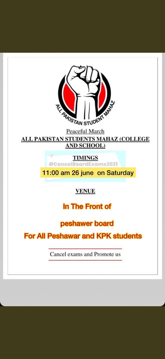 Are You Ready Peshawar?
#PTI_sold_students_for_300Millions #ShafqatMahmood #cancelboardexams2021 #CancelExamsSaveLives #cancelexamsavestudents #CancelExamsSaveStudents