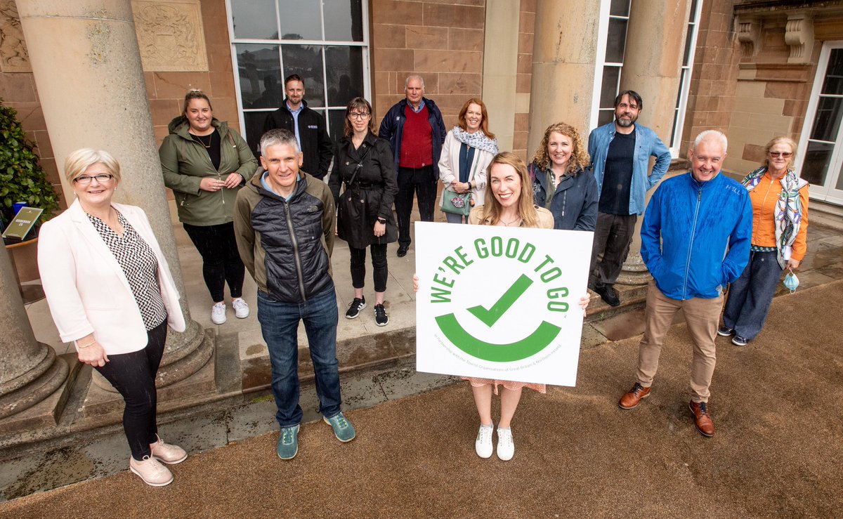 NITouristBoard's tweet photo. We enjoyed hosting @IncomingTourOp members on a learning journey across NI to see the safety measures local businesses have put in place. Highlights of the trip include @KilleavyCastle, @HillsCastle @TitanicHotelBel, @TitanicBelfast & @europahotel
#wearegoodtogo https://t.co/RXB1quxX5W
