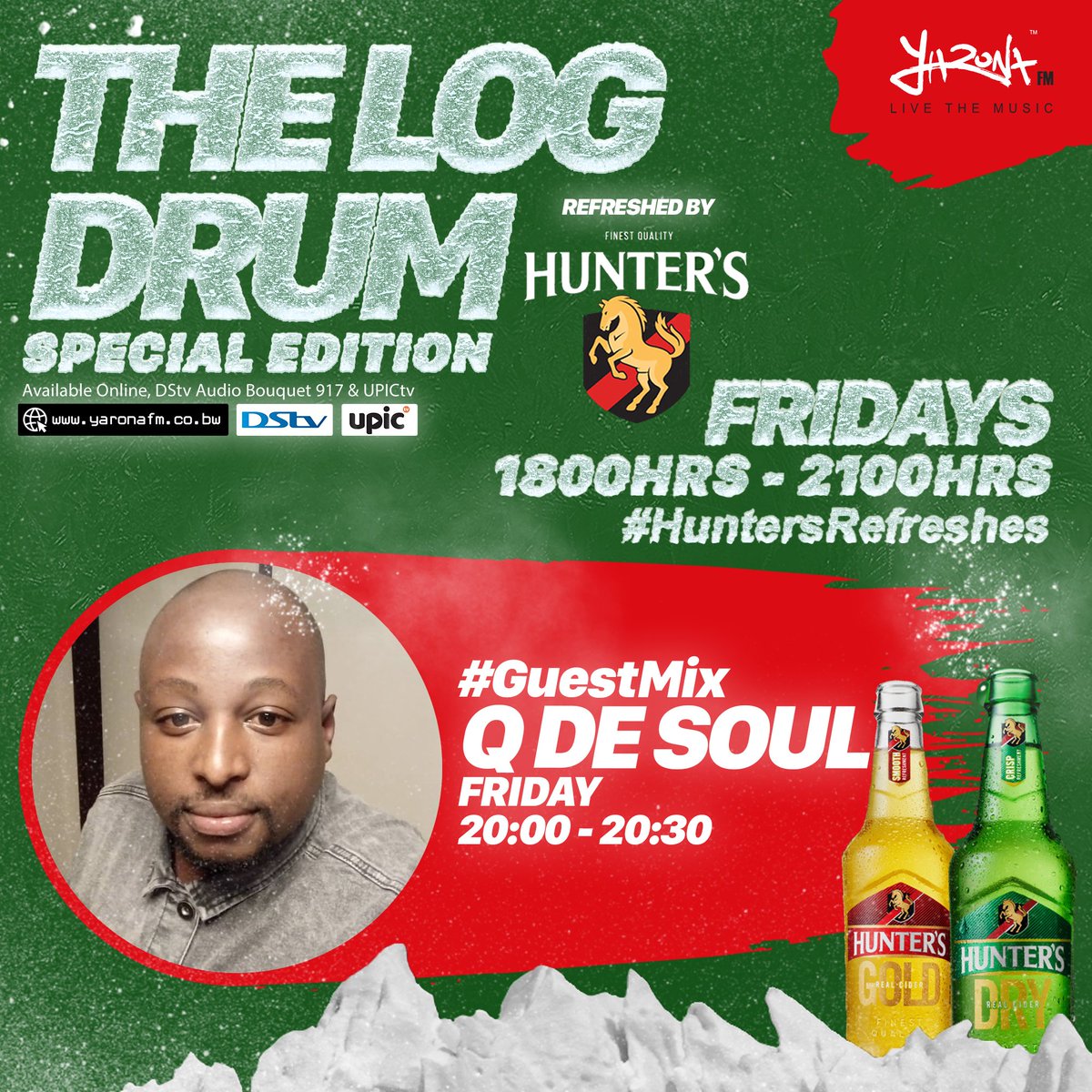 yaronafm's tweet photo. #DontVisitAtNight #SeetebosigoNgwanaka
Let's get this weekend started the right way on The Logdrum refreshed by @hunterscider with Drew Chadhall 📻E jese monate with @la_tonde and Names. Que De Soul o dah le ene! TUNE IN!! 🎶🎵🔥
#YaronaFM #TheLogdrum https://t.co/xuoquDNeQ8