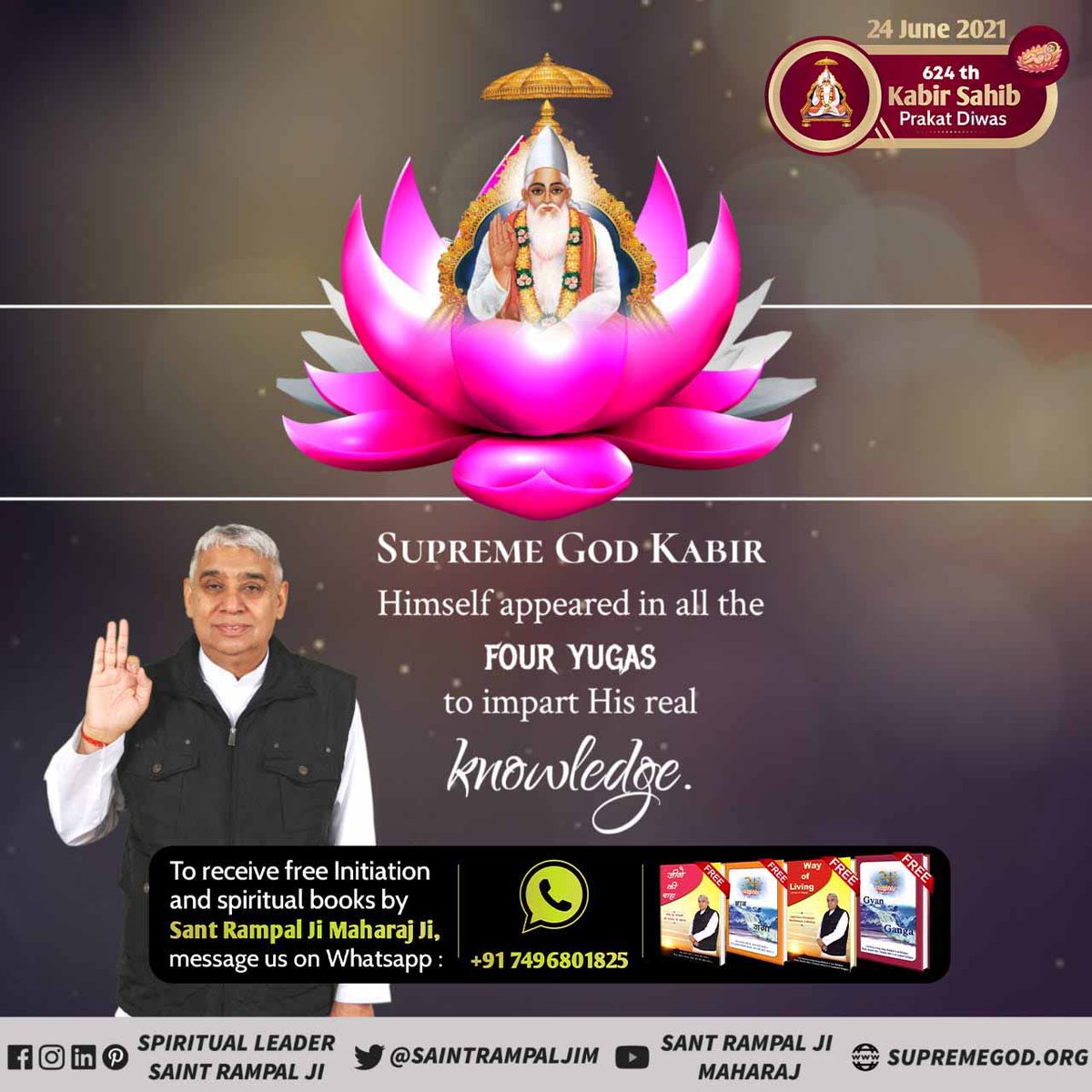 #624वां_कबीरसाहेब_प्रकट दिवस Only God Kabir can save the whole earth. He is the creator of the universe. He is our real protector. We should worship to him and tie the raksha sutra of Ram nam. #संतरामपालजीमहाराज @SaintRampalJiM