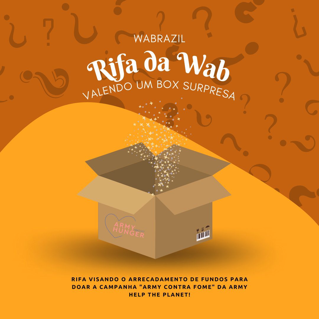 PortalMinYoongi's tweet image. &amp;lt;ARMYs CONTRA FOME&amp;gt;

Para ajudar a arrecadar fundos em prol da campanha #BasicToSave, a fanbase @WABRAZIL está administrando uma rifa no valor de R$3,50 valendo um BOX SURPRESA. 

Chame eles na DM e garanta já a SUA. Assim, você doa e ainda concorre a prêmios!