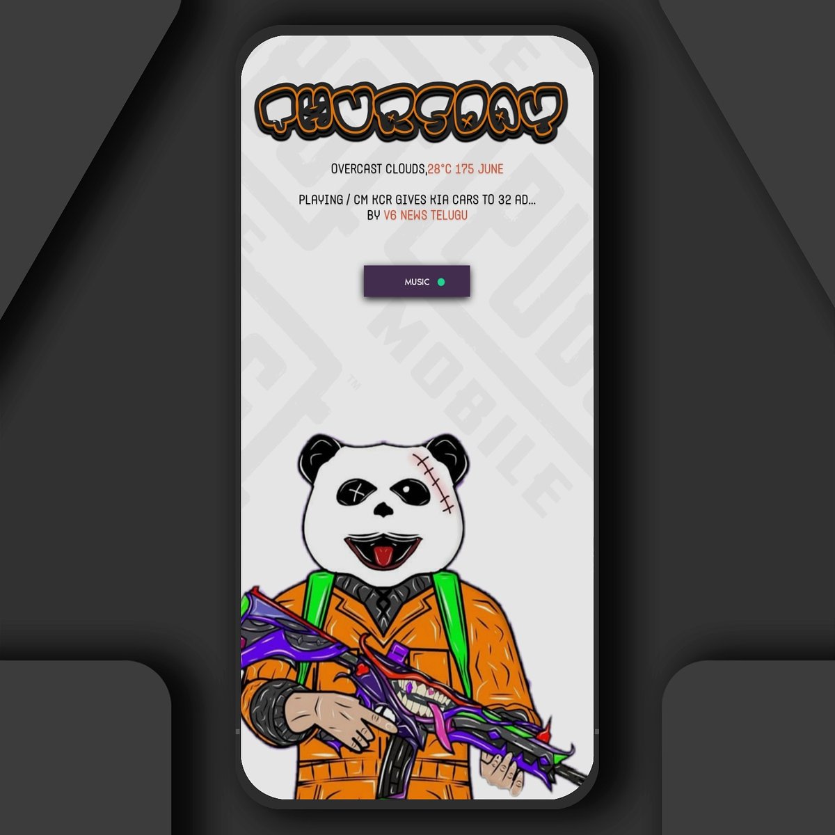 Sandeep76704499's tweet photo. PANDA 🐼 HOME SCREEN SETUP

FOLLOW @Sandeep76704499 FOR MORE SETUPS LIKE THIS

➡️ APPS REQURIED ⤵️

▶️ NOVA LAUNCHER
▶️ KWGT+KWGT PRO KEY
▶️ SMOKE KWGT @wigebox 
▶️ WALLPAPER @XCREEN_SHADEX https://t.co/4W0qSiuDj3
