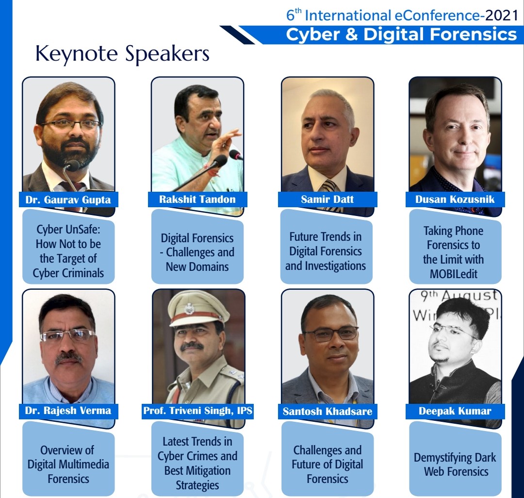 6 international conference cyber and digital forensics 

#IASR

<a href="/ranjeetsingh4n6/">Dr. Ranjeet Singh</a> 
<a href="/tandonrakshit/">Dr. Rakshit Tandon</a> 
<a href="/4N6_Farmer/">Santosh Khadsare🇮🇳💯</a> 
<a href="/triveni100100/">Prof. Triveni Singh, Ex IPS</a>