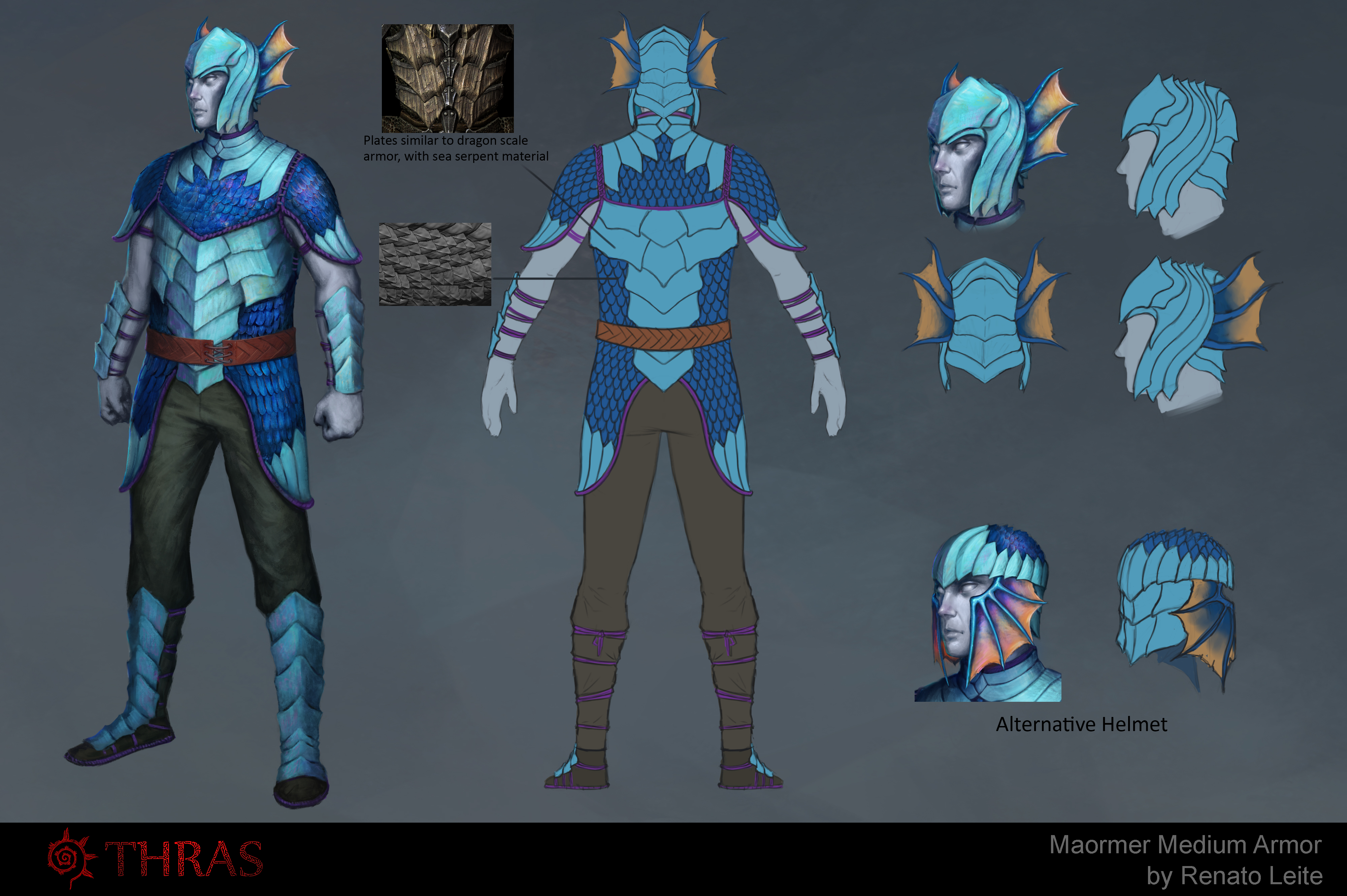 Renato Leite على X: &ldquo;More armor concepts for @Thras_Skyrim 