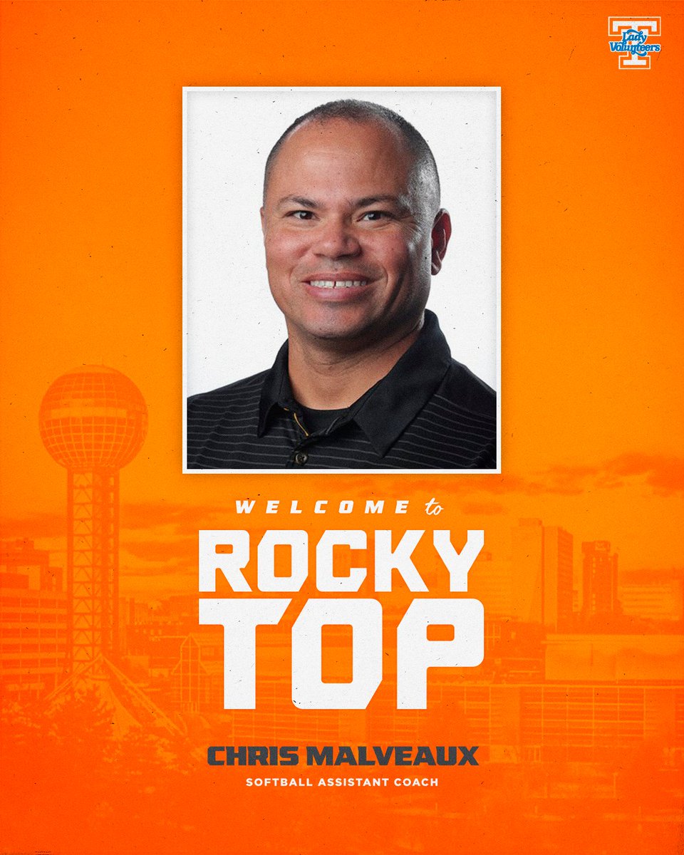 Vol_Softball's tweet photo. Excited to officially welcome @CoachMalveaux + @KateMalveaux to Rocky Top! 🍊🥎

Details » https://t.co/z3bV3LHWx2 https://t.co/LtQrUIGWr6