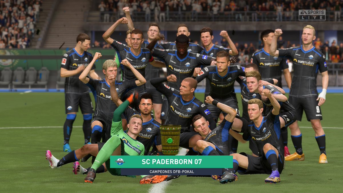 ModoCarreraJR1's tweet photo. CAMPEÓN @SCPaderborn07 
DFB Pokal 2021-2022 🏆

#SCP07 https://t.co/JUqiK8OzPU