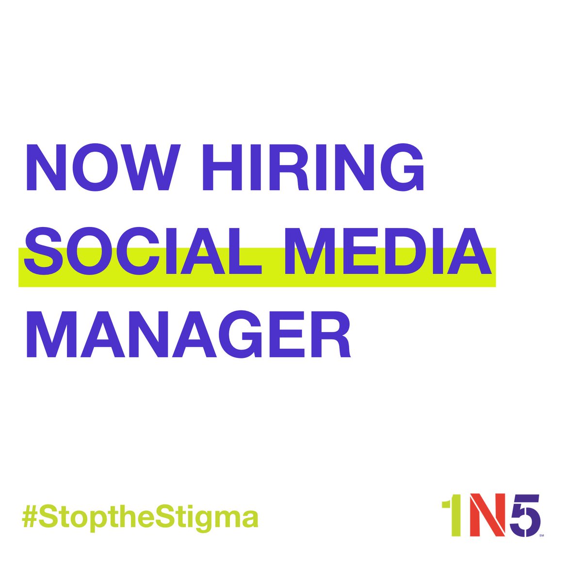 *NOW HIRING* Social Media Manager! Flexible hours! Click the link for details and to apply! 1n5.org/job-posting-so…
#socialmediamarketing #socialmediajob #remotejobs #stopthestigma #mentalwellness #ApplyNow