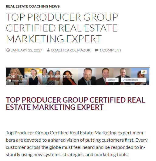 CarolMazur's tweet photo. Get certified in the Top 10 System for 50 Sales
#realestatesystems #toppro Close transactions while you learn. 
https://t.co/xIobj1eHkZ https://t.co/NCM9T4kGXZ