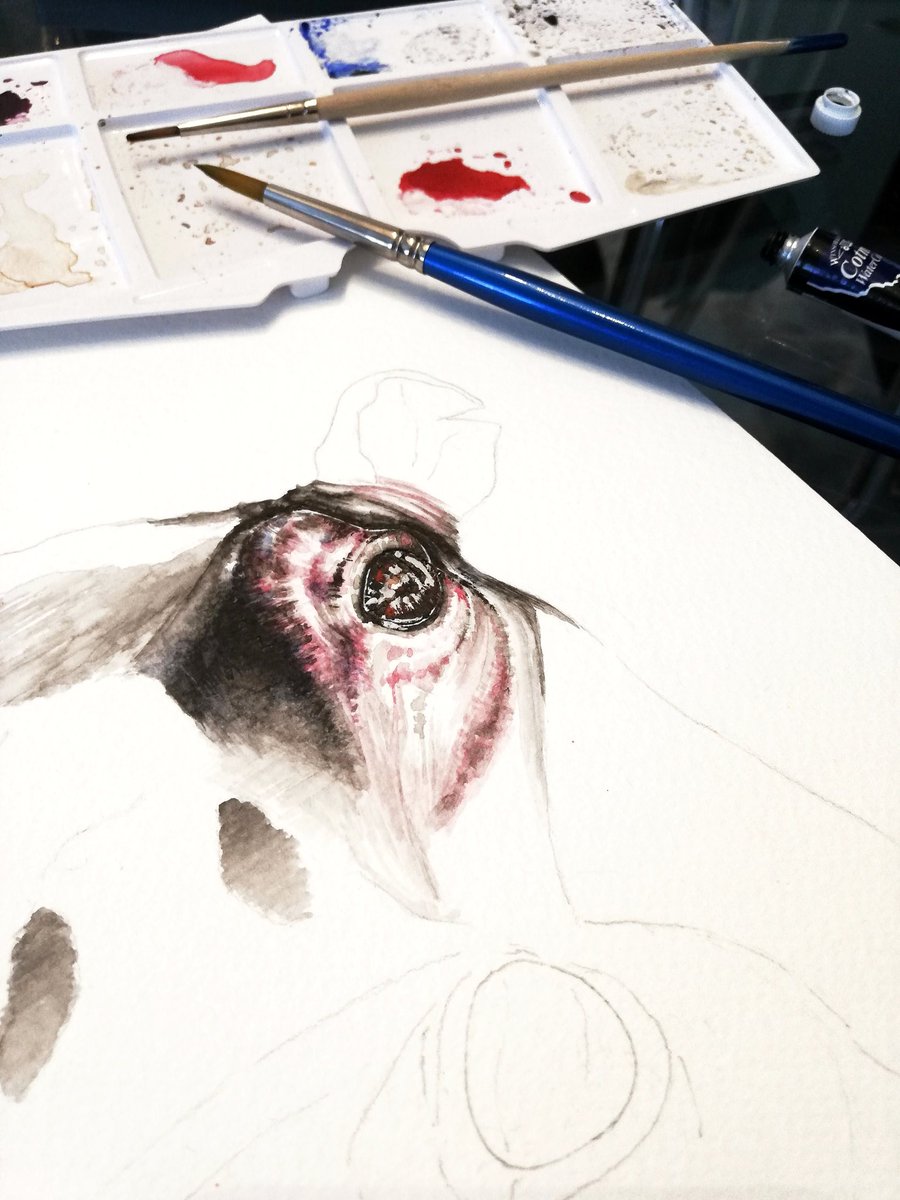 Estuve trabajando en unas obras distintas a lo usual...
Otra temática. Otra técnica. 🎨🖌️