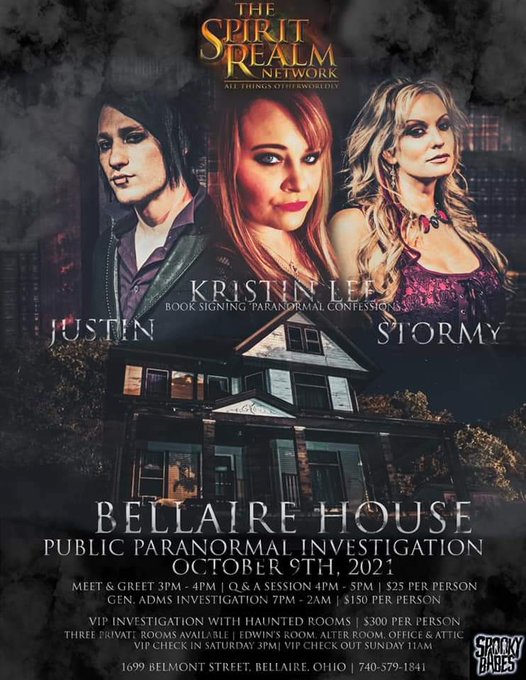 OHIO! Join us for an exciting paranormal investigation!  VIP available &amp; overnight stay in haunted rooms