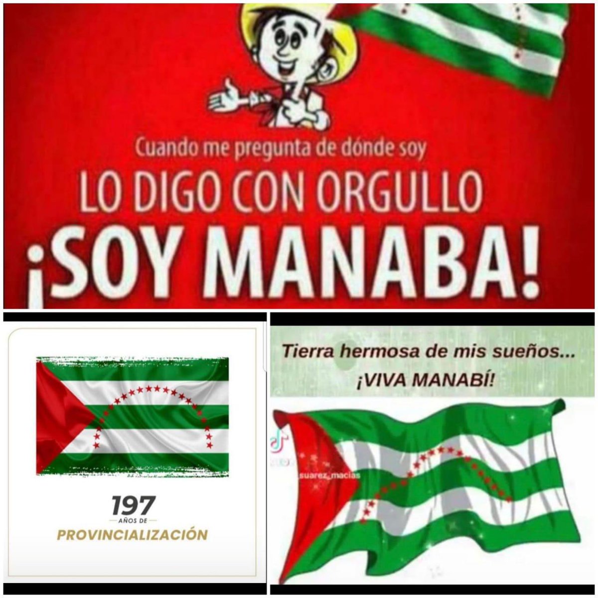 !QUE VIVA MANABI! Tierra bella cual ninguna, llena de encantos y sabores y de gente trabajadora que hacen de #MANABI un paraíso para todos los ecuatorianos.