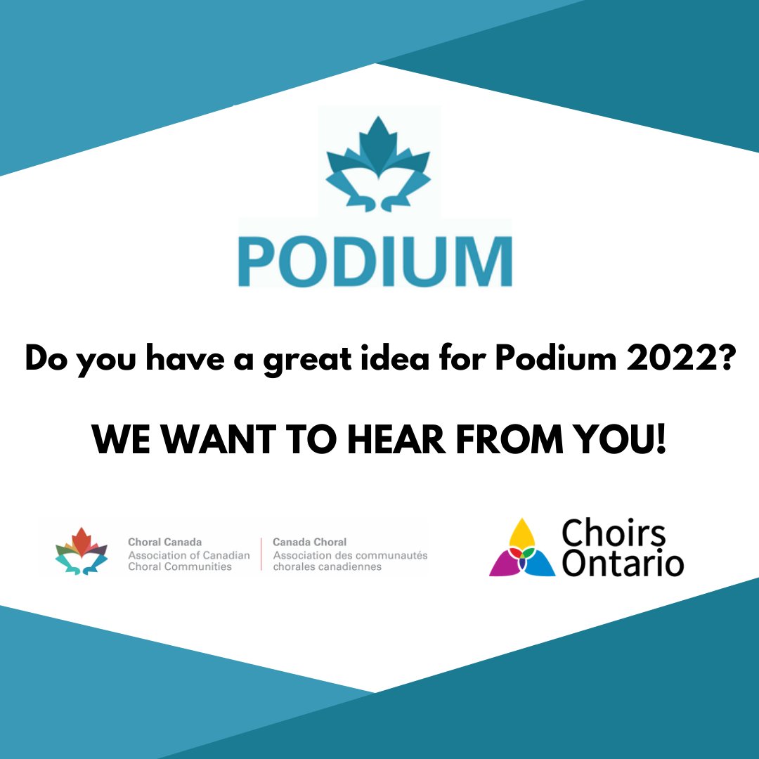Do you have a great idea for PODIUM 2022 and not sure how to share it with the committee? We want to hear from you! Idea submission form is here: docs.google.com/.../1FAIpQLSe7…