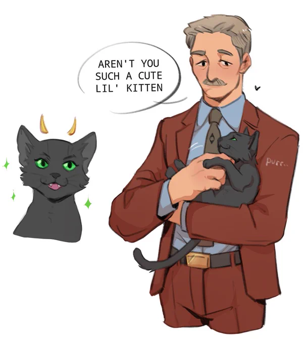 kitty!Loki &amp; Mobius (❁ᴗ͈ˬᴗ͈)  || inspired by this cute fic: https://t.co/UhEH2kdN0b 