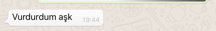 Manita aşı olmuştur….