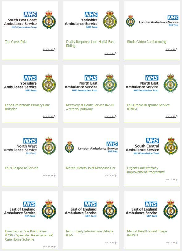 The <a href="/AACE_org/">The Association of Ambulance Chief Executives</a> and <a href="/NHSEngland/">NHS England</a> Repository of Best Practice for Safely Reducing Ambulance Conveyance to Emergency Departments features over 30 initiatives -  from #Ambulance Trusts across the UK.

Please read, learn and share them: aace.org.uk/initiatives/

#paramedic <a href="/ParamedicsUK/">College of Paramedics</a>