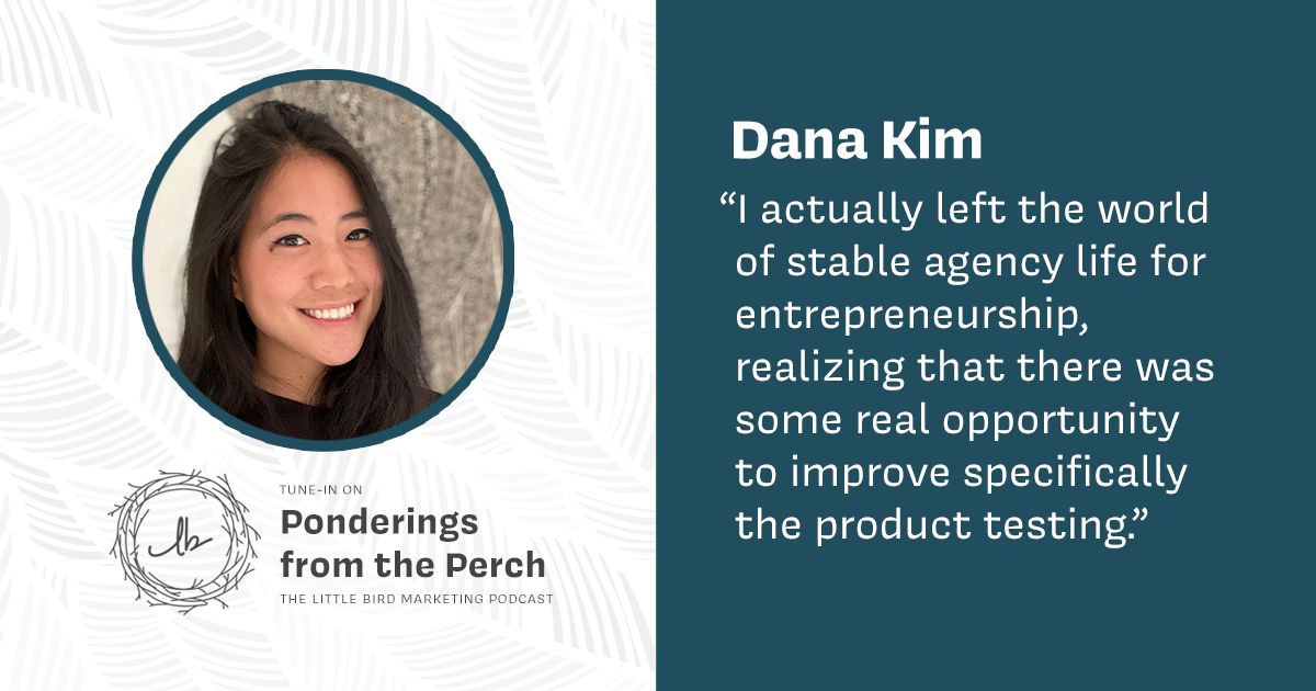 Our CEO Dana Kim's podcast with <a href="/LittleBirdMktg/">Little Bird Marketing</a>  is now live! She chatted with Pricilla McKinney about the changes that 2020 brought to the business world and how she harnessed her entrepreneur spirit to pivot! lnkd.in/gCsT8ds