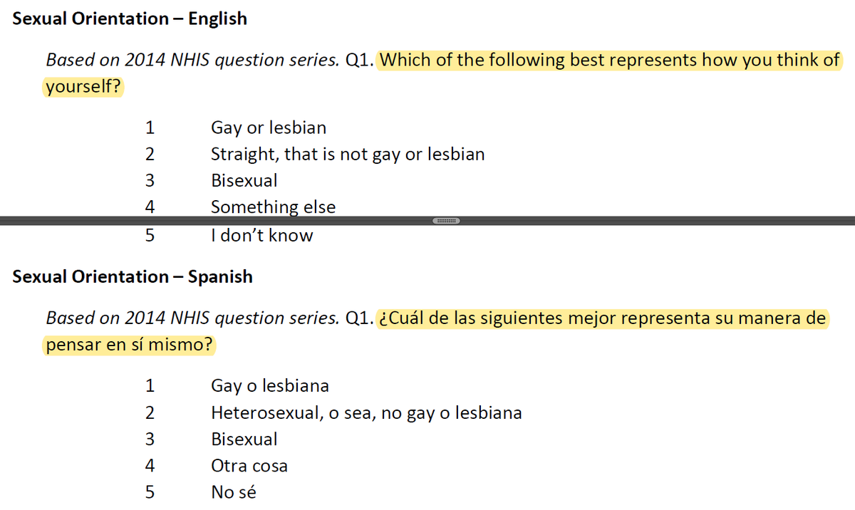 hansilowang's tweet photo. NEW: The Census Bureau has formally asked for emergency approval from OMB to add these sexual orientation & gender identity questions to its Household Pulse Survey about how the pandemic is affecting people's lives (wording from PDF p 5-6 of this report:
https://t.co/IDvJ9uvBwW) https://t.co/G2mc06CsEq