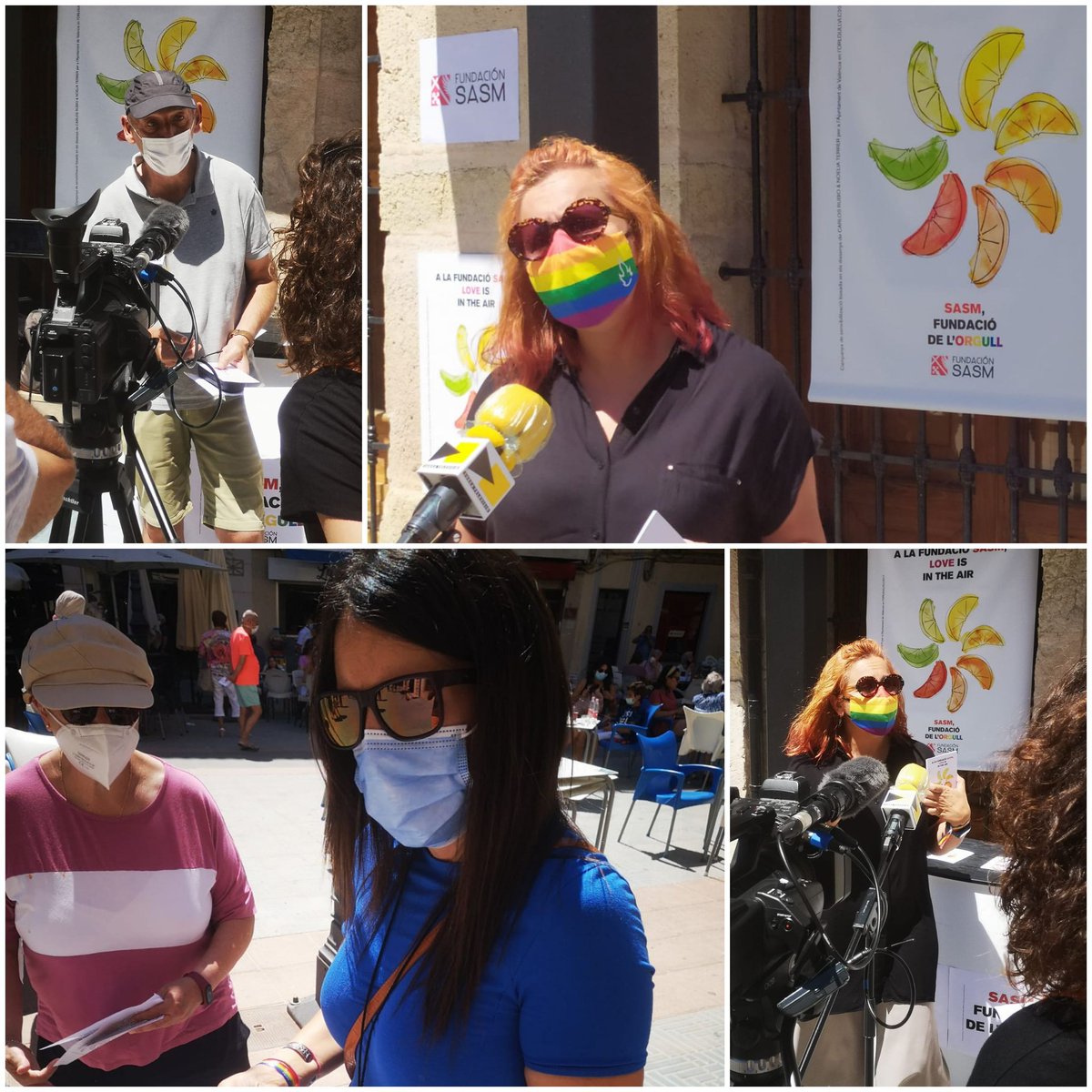 FundacionSASM's tweet photo. 📢 hui, 25 de juny, lectura del nostre manifest a la Plaça de l'Ajuntament de Sueca amb motiu del dia Internacional de l’orgull LGTBIQ+ #OrgullSASM
🏳️🌈 Cap Orientació sexual és un problema de salut mental.
👏 Grup Art i Salut Mental #LGTBIQ+ @AjuntamentSueca @GVAinclusio https://t.co/cTLvMhJDiu