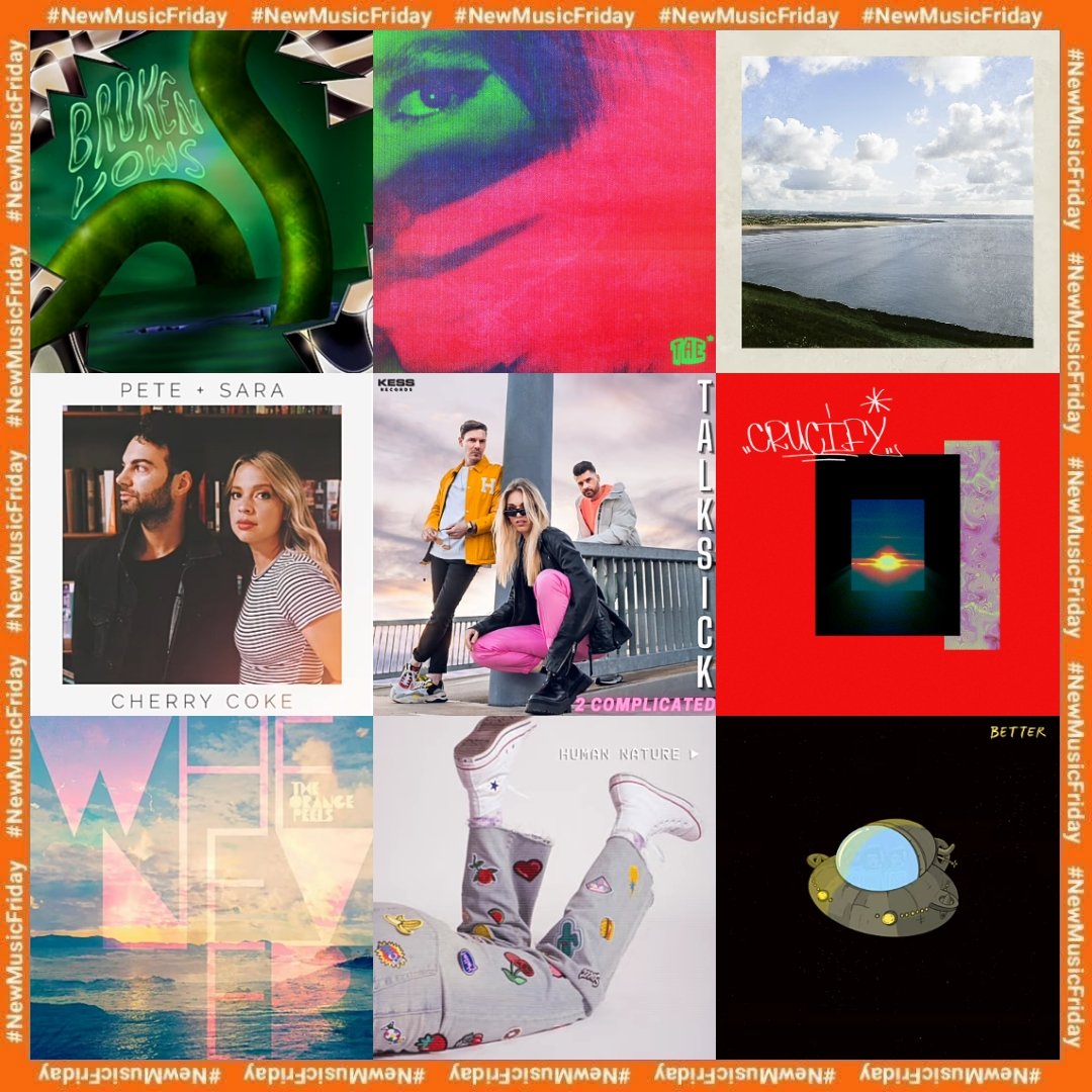 urnumusic's tweet photo. #NewMusicFriday

▪️The Hails - broken vows
▪️Tae - Jaded
▪️Thom Rodriguez - st clear
▪️Pete + Sara - cherry coke
▪️TalkSick 2 - complicated
▪️@estrada_foo, Stevedreez - crucify
▪️The Orange Peels - whenever
▪️Souvenir (@souvenir_music) - human nature
▪️Slim &amp; the Beast - better https://t.co/m7pVfXtA1q