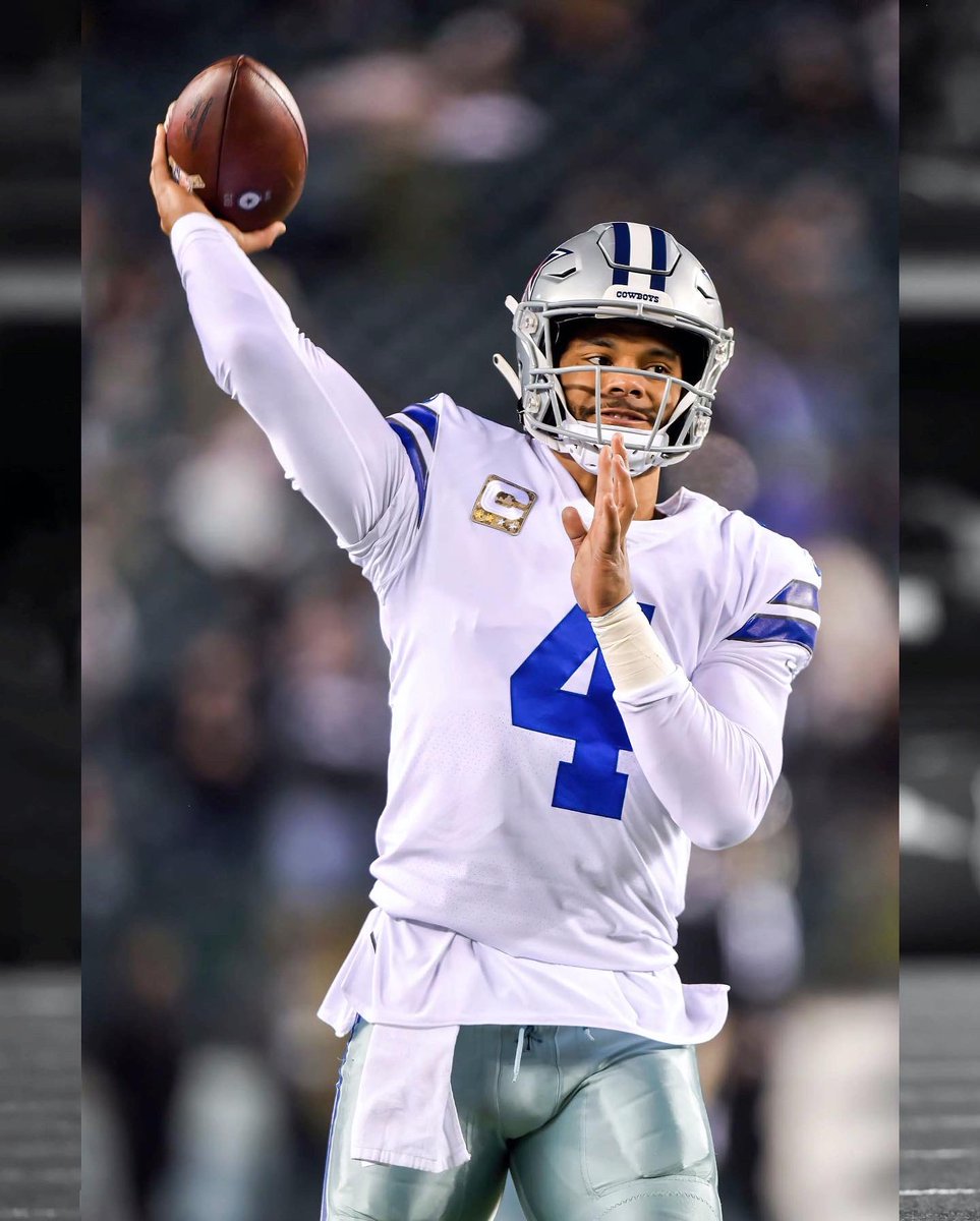 kkGrfx's tweet photo. With the implementation of the new 2 helmet NFL rule, I decided to get @dak looking right in the Dallas Cowboys Throwbacks ⭐️ https://t.co/mG4sqLqc7F