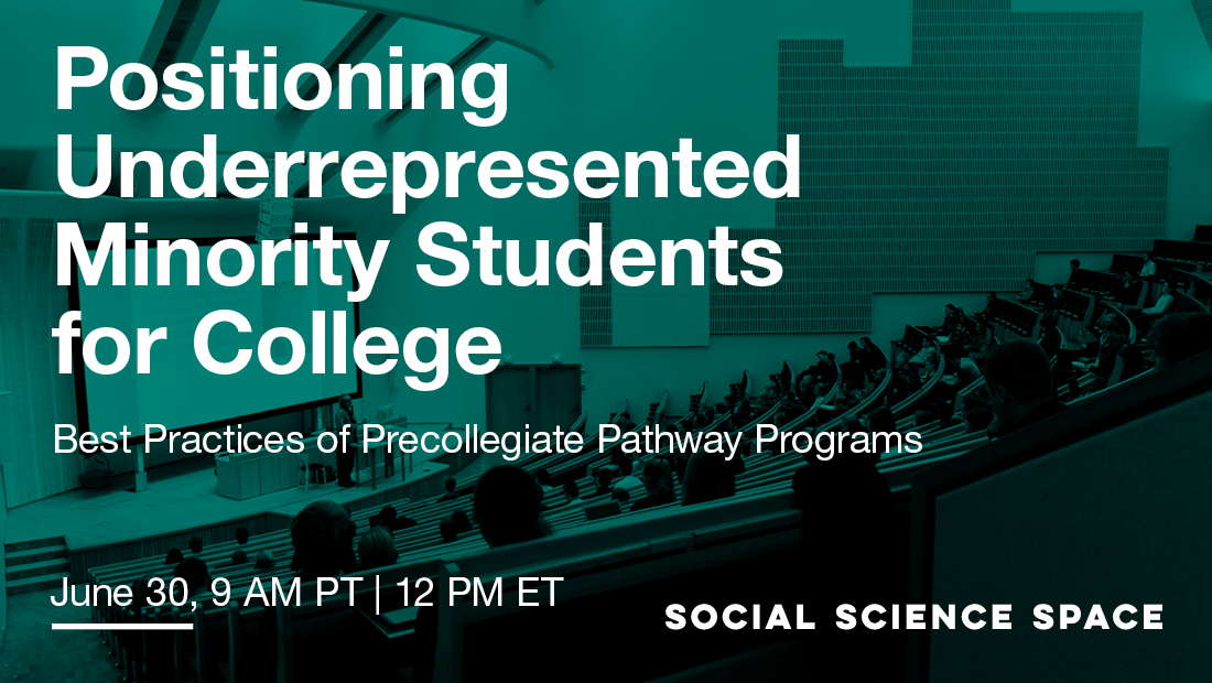 TOMORROW: Join us for Positioning Underrepresented Minority Students for College: Best Practices of Precollegiate Pathway Programs with @AcademicPipeli1, @drrihana, @curtisdbyrd, Dr. Ariel Cochrane-Brown, and Johnny Ray James. 

sagepub.zoom.us/webinar/regist… @KIPP @AdvisingCorps