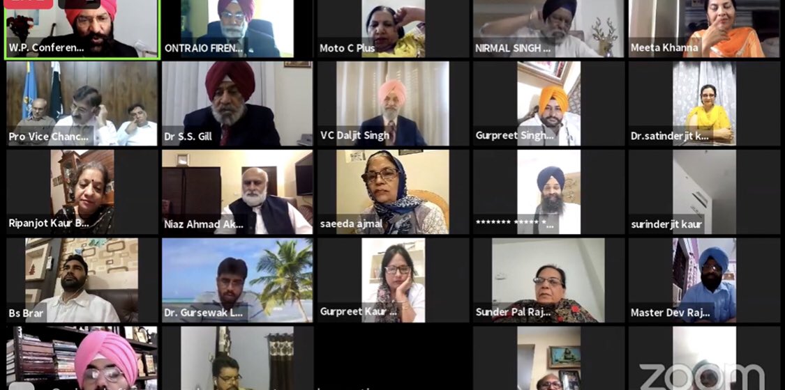 DrNiazAhmadSI's tweet photo. Presided the World Punjabi Conference #WPC21 organised by Mr Ajaib Chatha and University of the Punjab was the partner Institution. Six VCs and 250+ participants joined this webinar from All over the world. https://t.co/xBFmE3VGr7