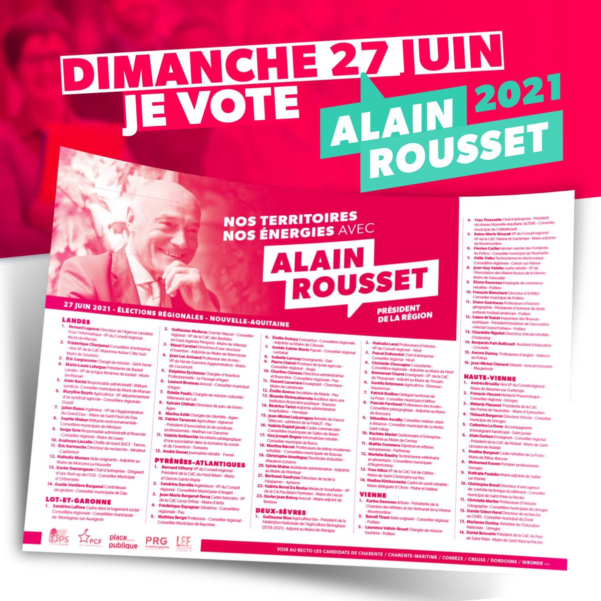BenoitTirant's tweet image. Derniers moments de mobilisation !
Clap de fin de la campagne des élections régionales ! 
Merci à tous !
Rendez-vous dimanche ! 🗳 
#Régionales2021 #NouvelleAquitaine @al_rousset