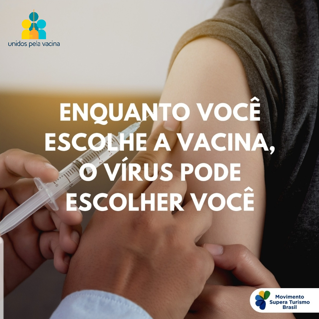 triptraveltur's tweet photo. Não importa qual a vacina, importa vacinar-se. Somente assim sairemos juntos e fortalecidos desta pandemia. Seja consciente! #superaturismo #juntosreconstruindooturismo #unidospelavacina #triptravelteleva https://t.co/rOjxK5HhK7