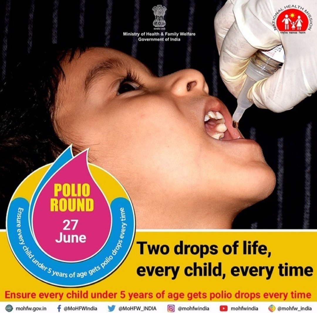 mysorecovid's tweet photo. Amidst all the news and attention towards COVID vaccine let us not forget to vaccinate our children with the regular vaccines as per the National Immunization Schedule.
.
Pulse Polio Vaccination is scheduled on Sunday, June 27th.
.
#PulsePolio #2drops #poliovaccine https://t.co/VOtiQ0H7w5