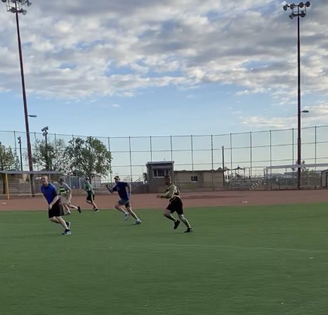 PhoenixBDE_6's tweet photo. Great Senior Leader PT this morning! Rare when we get all the Battalions represented on the field for some ultimate soccer. #PhoenixBDE #PeopleFirst #MissionFirst #armystrong https://t.co/hOTqEu5WTz