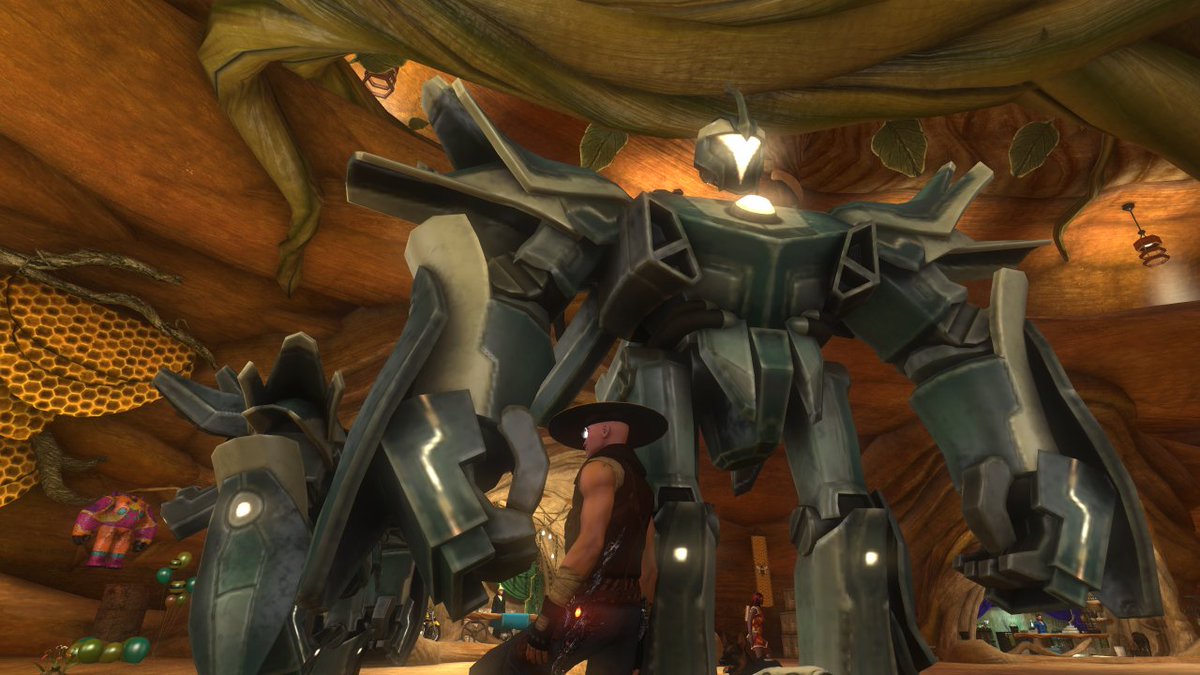 RamisHeather's tweet photo. Mini mecha is no longer so mini! #secretworldlegends @SecretWorldLgds #megaversary4 https://t.co/JncZwMJfBU