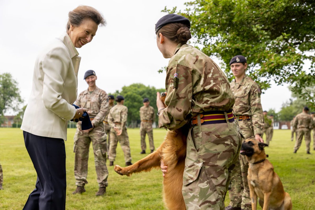 CO 1MWD Regt (@co1mwdregt) on Twitter photo The <a href="/CO1MWDRegt/">CO 1MWD Regt</a> and all ranks of <a href="/1MWD_Reg/">1st Military Working Dog Regiment</a> would like to thank HRH The Princess Royal for her visit today, in a belated 10th Anniversary celebration of its formation on 26 Mar 2010. A wonderful day was had by all! <a href="/29eod/">29EOD&S</a> <a href="/AMSCorpsCol/">Corps Col RAMS</a> @Commander8X <a href="/1UKDivision/">1 (UK) Division</a> <a href="/Official_DATR/">Defence Animal Training Regiment</a> The <a href="/CO1MWDRegt/">CO 1MWD Regt</a> and all ranks of <a href="/1MWD_Reg/">1st Military Working Dog Regiment</a> would like to thank HRH The Princess Royal for her visit today, in a belated 10th Anniversary celebration of its formation on 26 Mar 2010. A wonderful day was had by all! <a href="/29eod/">29EOD&S</a> <a href="/AMSCorpsCol/">Corps Col RAMS</a> @Commander8X <a href="/1UKDivision/">1 (UK) Division</a> <a href="/Official_DATR/">Defence Animal Training Regiment</a>