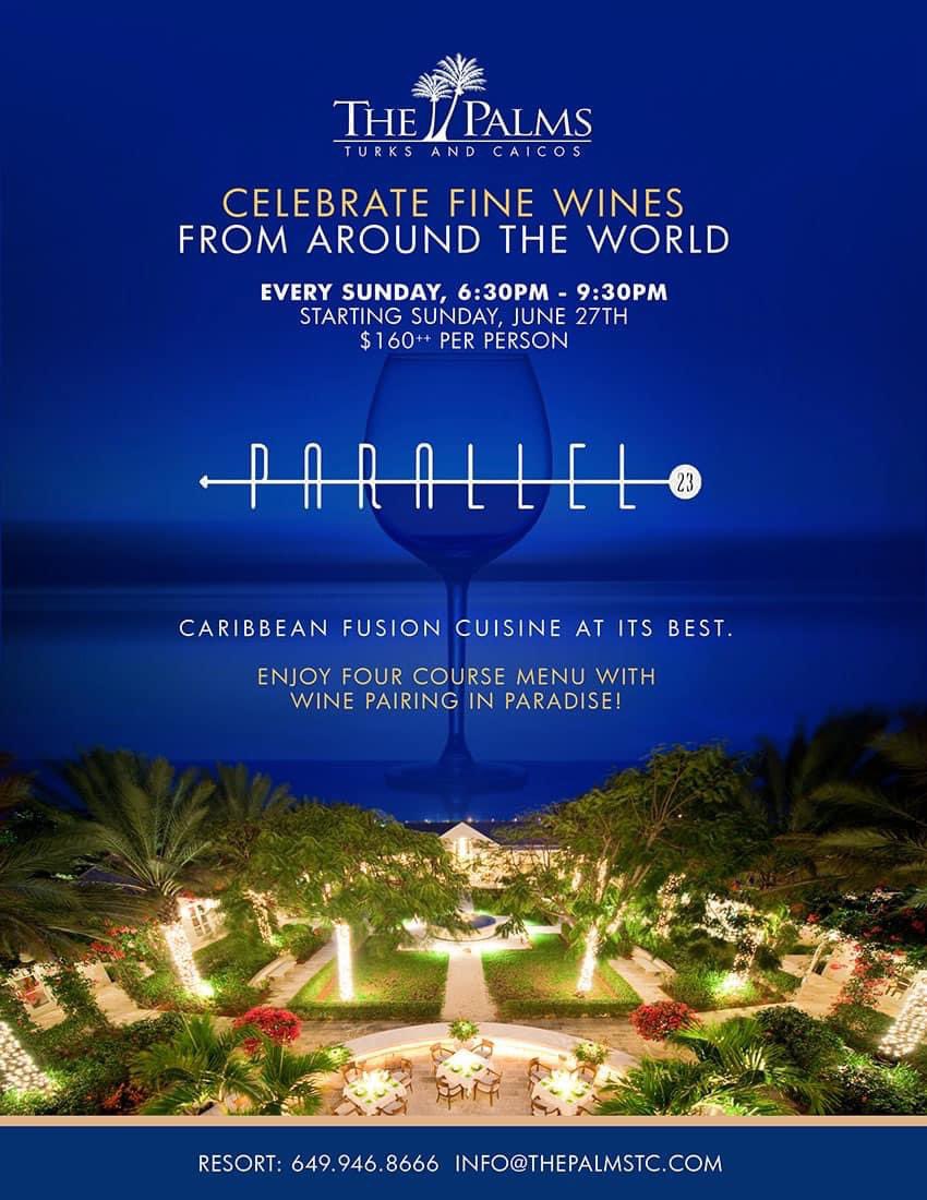 ThePalmsTC's tweet image. One more thing to celebrate! Dreamy Sundays at Parallel23! 🍷 

#palmsparadise #thepalmstc #parallel23 #winetasting #turksandcaicos
