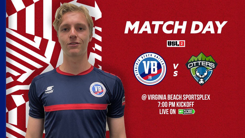 vbunited_'s tweet photo. 📣MATCH DAY MATCH DAY MATCH DAY📣

We will be hosting @Ottersoccer at the Sportsplex tonight at 7PM! Gates open at 6! Hope to see you there🔴🔵⚽️
#VBU #VBUnited #Path2Pro @USLLeagueTwo 

Link to watch: https://t.co/xz74QO21w7 https://t.co/z6w68CrFFH