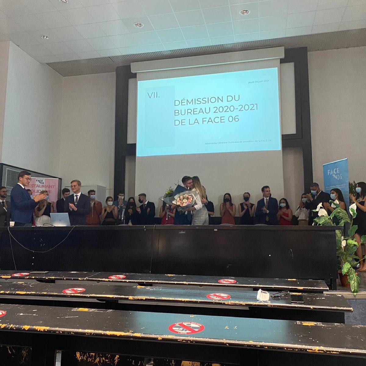 Hier soir, aux côtés de celles et ceux qui m’ont accompagnés au cours de mes 2 mandats passées à la tête de la <a href="/FACE_06/">FACE 06</a>, j’ai présenté la démission de mon bureau.
Je n’oublierai jamais ce que cette si belle structure m’a apporté, je la porterai toujours dans mon cœur !