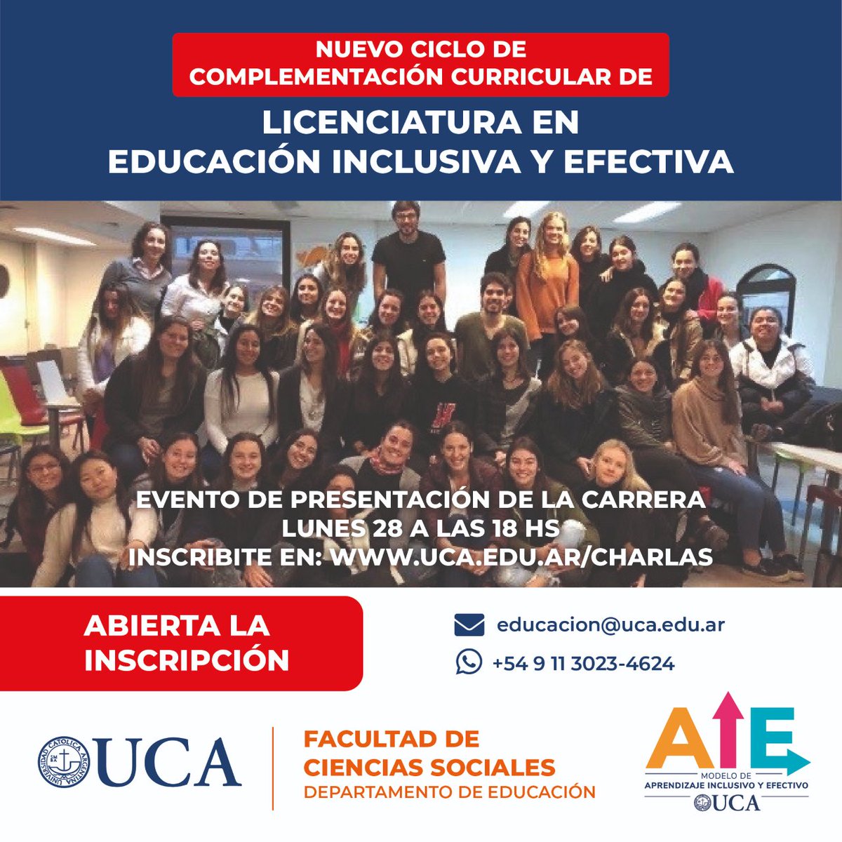 Ingreso UCA tweet media