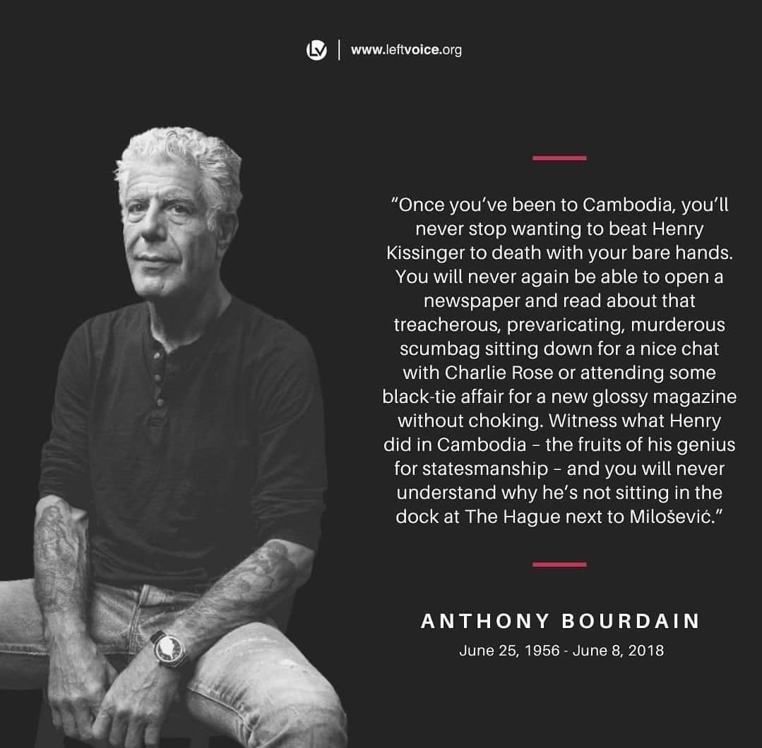 Happy birthday Anthony Bourdain  