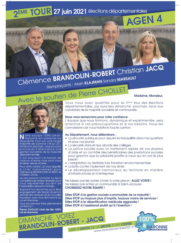 ClemenceAgen's tweet photo. Pour ceux qui hésitent encore, voici notre profession de foi 😉#Agen4 @100LotetGaronne https://t.co/SzK9ggx1Kf