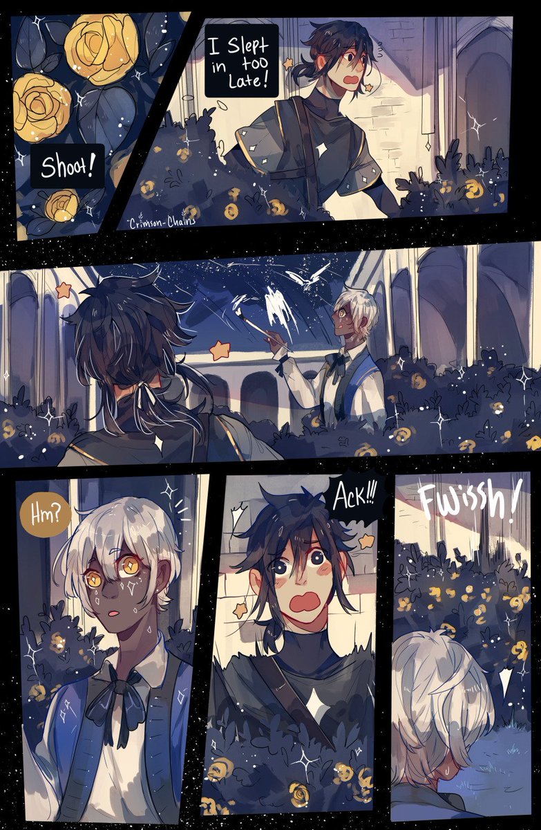 Not part of the main storyline! XD
But got the urge to draw little thing from when they were young! ^^
Knight in training Yildun and Prince Polaris <3
#starcrossed